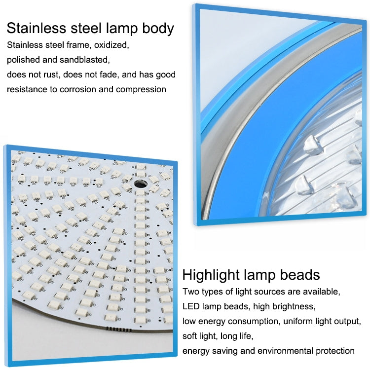 9W LED Stainless Steel Wall-mounted Pool Light Landscape Underwater Light(Colorful Light)