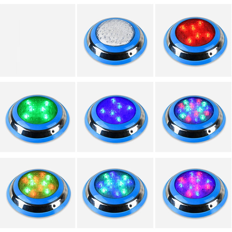 9W LED Stainless Steel Wall-mounted Pool Light Landscape Underwater Light(Colorful Light)