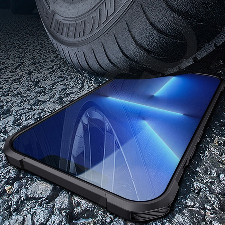 For iPhone 13 mini Carbon Fiber Texture Phone Case with Holder