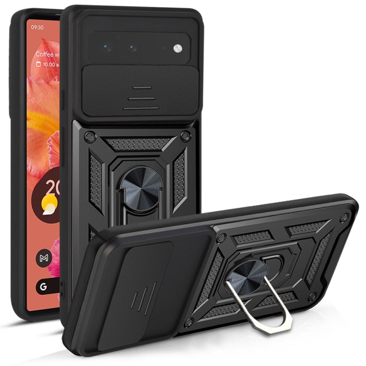 For Google Pixel 6 Sliding Camera Cover Design TPU+PC Phone Protective Case