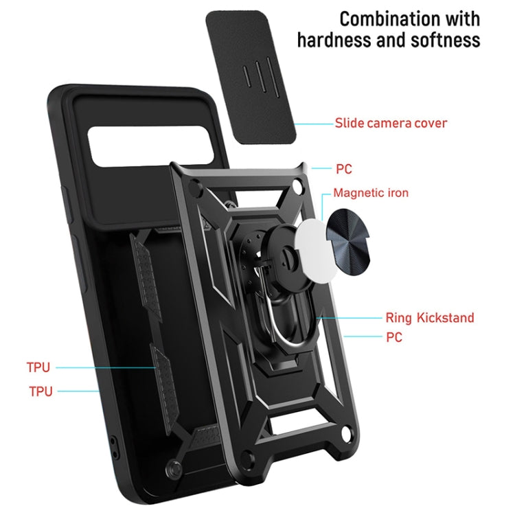 For Google Pixel 6 Sliding Camera Cover Design TPU+PC Phone Protective Case