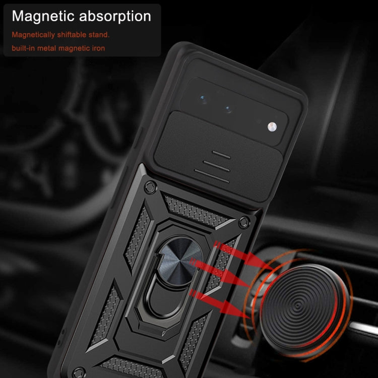 For Google Pixel 6 Sliding Camera Cover Design TPU+PC Phone Protective Case