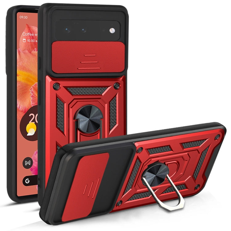For Google Pixel 6 Sliding Camera Cover Design TPU+PC Phone Protective Case