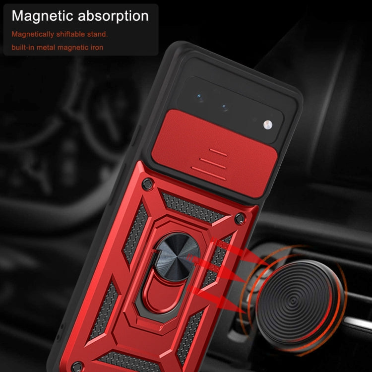 For Google Pixel 6 Sliding Camera Cover Design TPU+PC Phone Protective Case