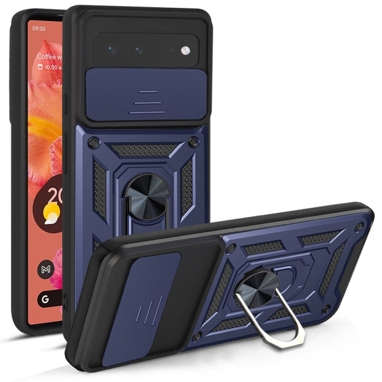 For Google Pixel 6 Sliding Camera Cover Design TPU+PC Phone Protective Case