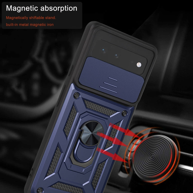 For Google Pixel 6 Sliding Camera Cover Design TPU+PC Phone Protective Case