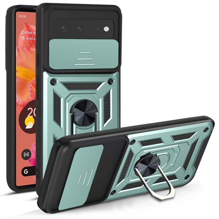 For Google Pixel 6 Sliding Camera Cover Design TPU+PC Phone Protective Case