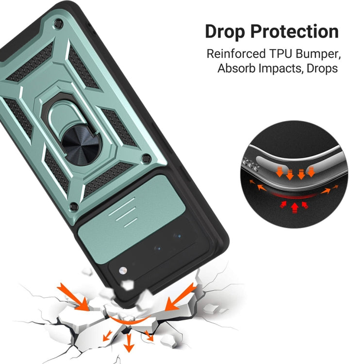 For Google Pixel 6 Sliding Camera Cover Design TPU+PC Phone Protective Case