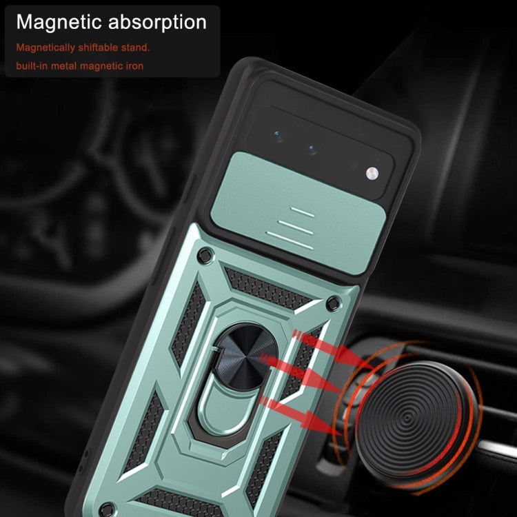 For Google Pixel 6 Sliding Camera Cover Design TPU+PC Phone Protective Case