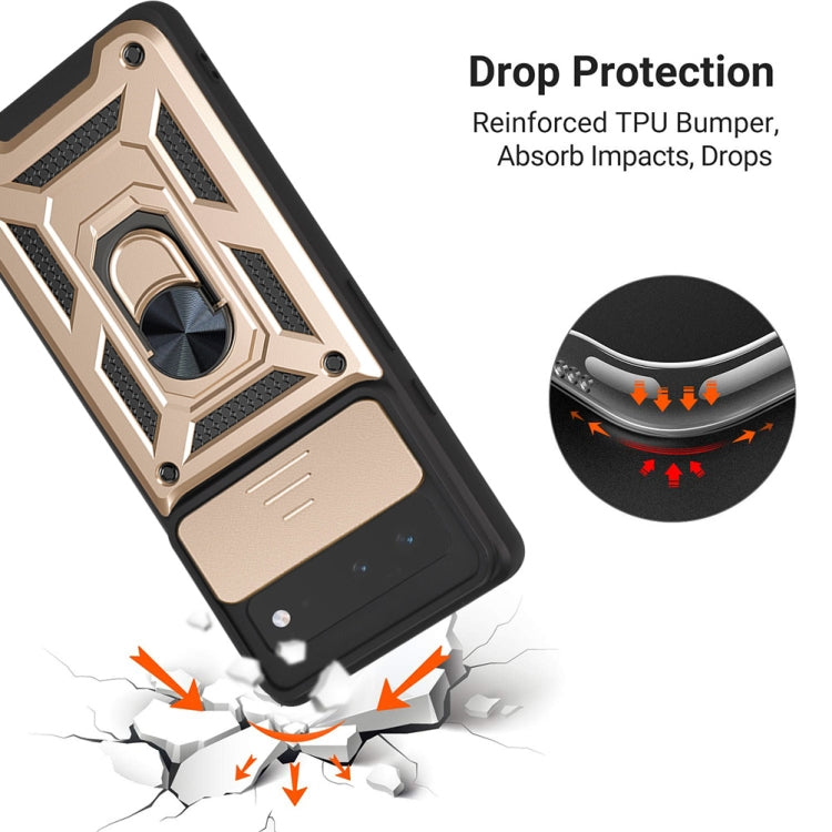 For Google Pixel 6 Sliding Camera Cover Design TPU+PC Phone Protective Case