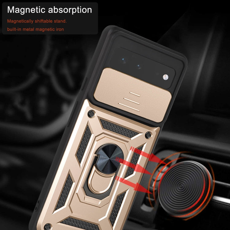 For Google Pixel 6 Sliding Camera Cover Design TPU+PC Phone Protective Case