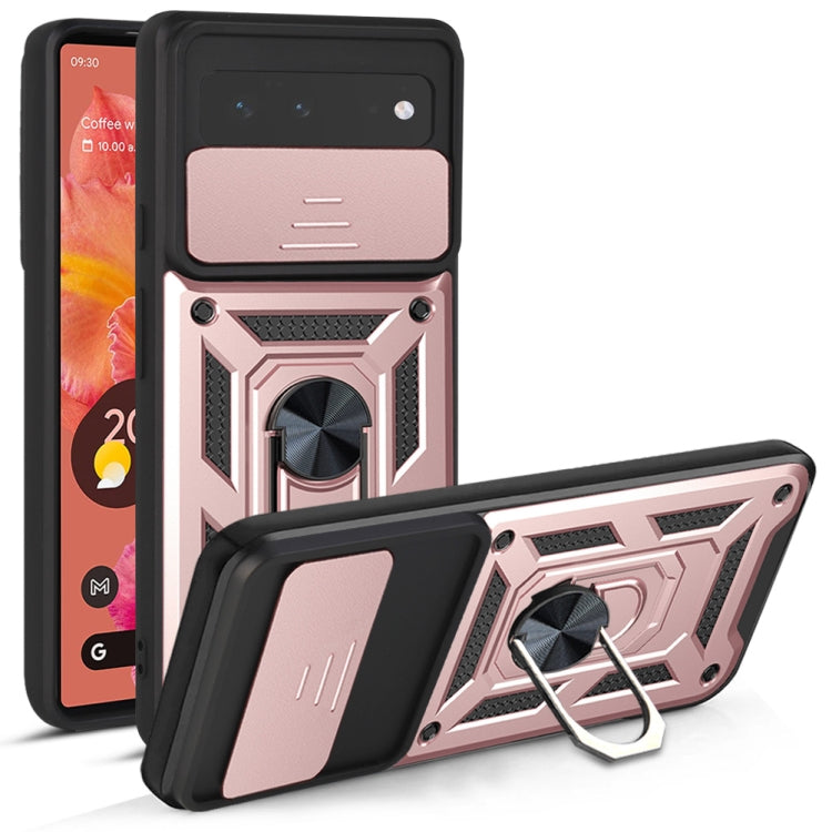 For Google Pixel 6 Sliding Camera Cover Design TPU+PC Phone Protective Case