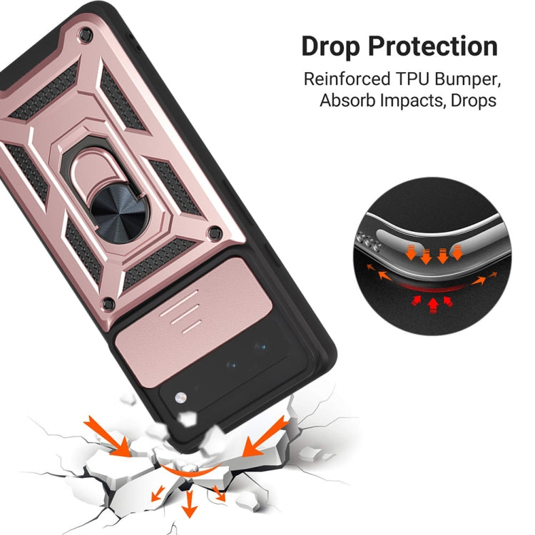 For Google Pixel 6 Sliding Camera Cover Design TPU+PC Phone Protective Case