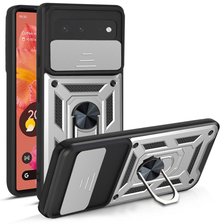 For Google Pixel 6 Sliding Camera Cover Design TPU+PC Phone Protective Case