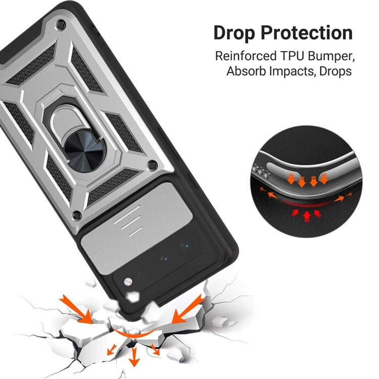 For Google Pixel 6 Sliding Camera Cover Design TPU+PC Phone Protective Case