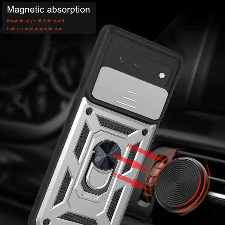 For Google Pixel 6 Sliding Camera Cover Design TPU+PC Phone Protective Case