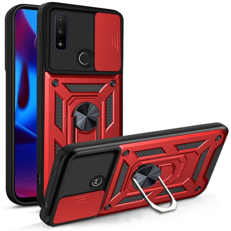 For Motorola G Pure Sliding Camera Cover Design TPU+PC Phone Protective Case