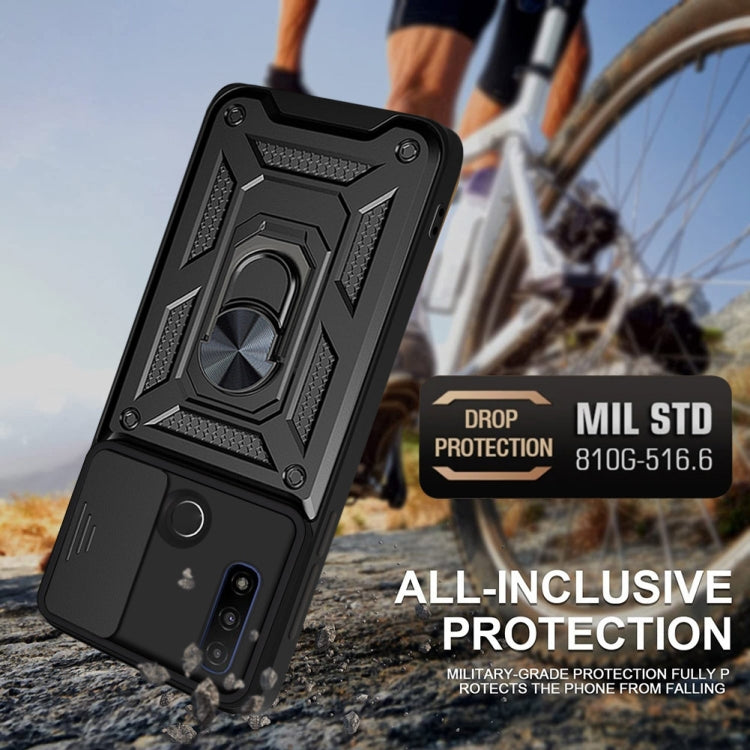 For Motorola G Pure Sliding Camera Cover Design TPU+PC Phone Protective Case