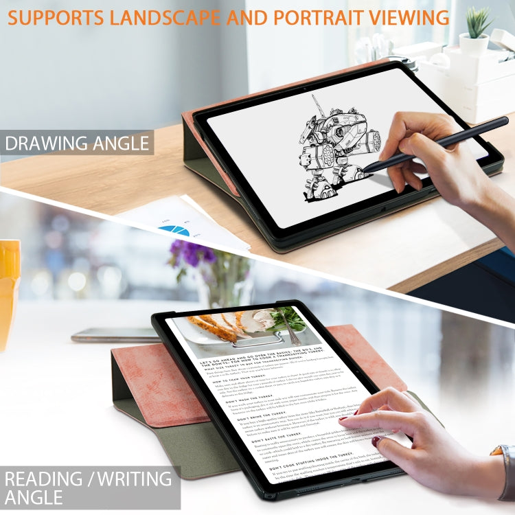 For Samsung Galaxy Tab A7 Lite  8.7 2021 T220 / T225 Solid Color 360 Degrees Rotation Tablet Leather Case with Holder