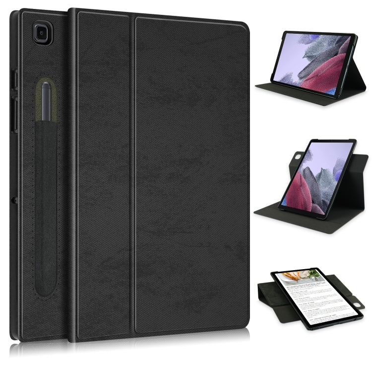 For Samsung Galaxy Tab A7 Lite  8.7 2021 T220 / T225 Solid Color 360 Degrees Rotation Tablet Leather Case with Holder
