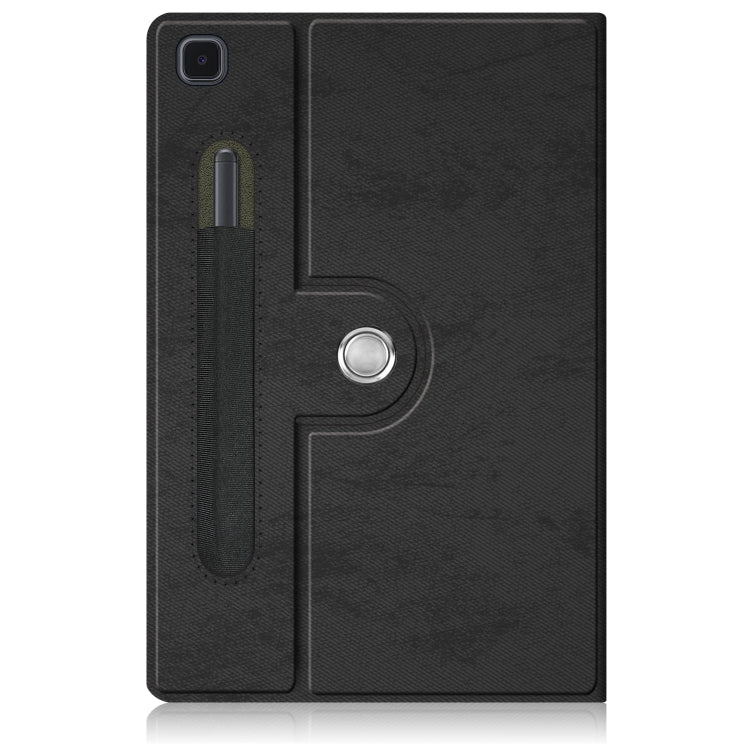 For Samsung Galaxy Tab A7 Lite  8.7 2021 T220 / T225 Solid Color 360 Degrees Rotation Tablet Leather Case with Holder