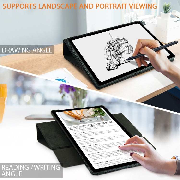 For Samsung Galaxy Tab A7 Lite  8.7 2021 T220 / T225 Solid Color 360 Degrees Rotation Tablet Leather Case with Holder
