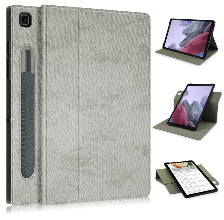 For Samsung Galaxy Tab A7 Lite  8.7 2021 T220 / T225 Solid Color 360 Degrees Rotation Tablet Leather Case with Holder