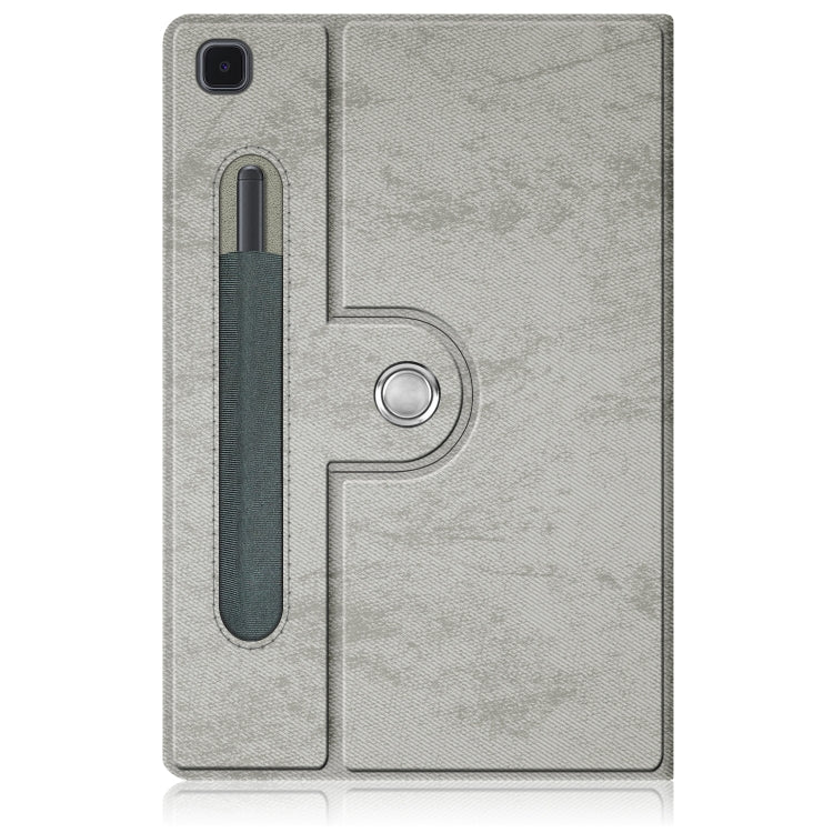 For Samsung Galaxy Tab A7 Lite  8.7 2021 T220 / T225 Solid Color 360 Degrees Rotation Tablet Leather Case with Holder