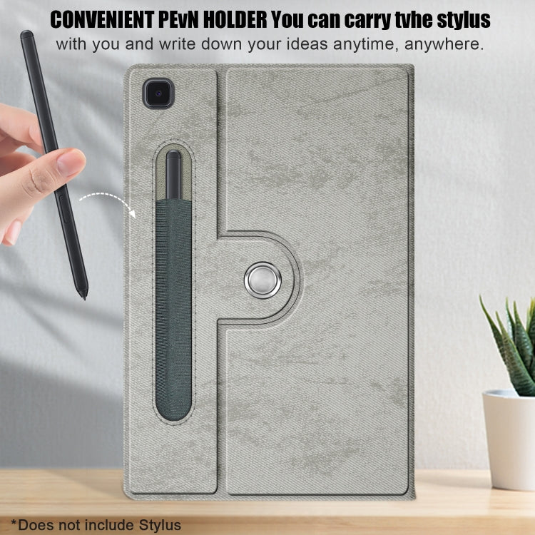 For Samsung Galaxy Tab A7 Lite  8.7 2021 T220 / T225 Solid Color 360 Degrees Rotation Tablet Leather Case with Holder