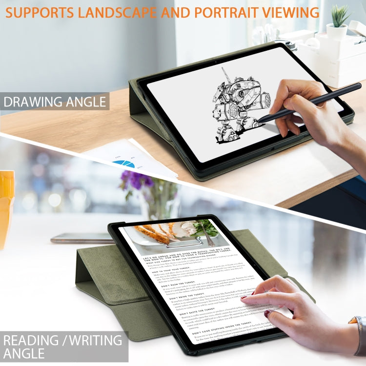 For Samsung Galaxy Tab A7 Lite  8.7 2021 T220 / T225 Solid Color 360 Degrees Rotation Tablet Leather Case with Holder