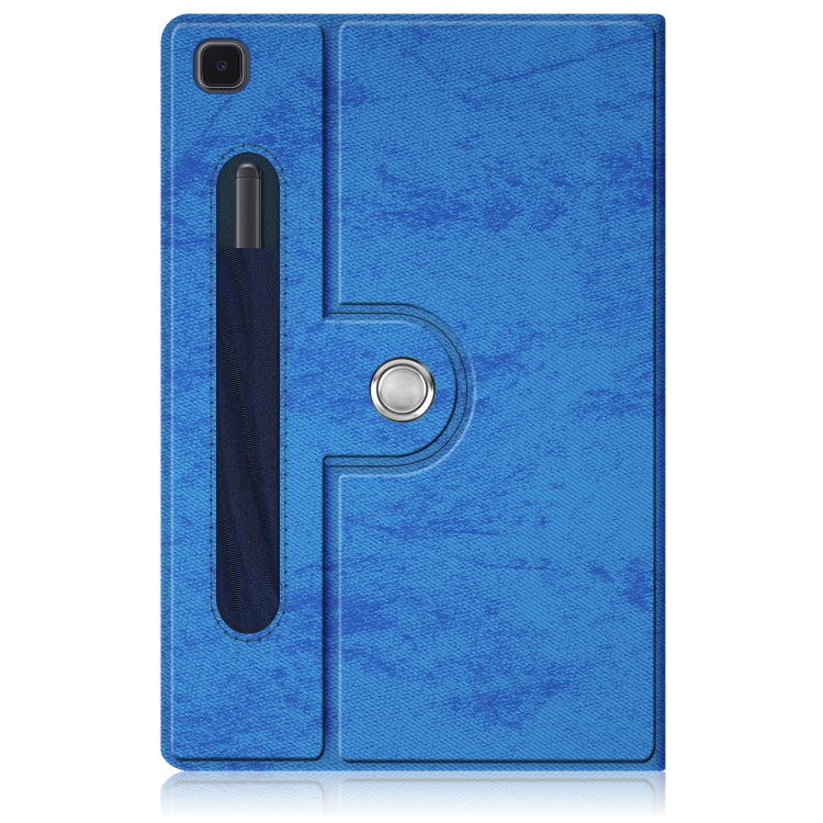 For Samsung Galaxy Tab A7 Lite  8.7 2021 T220 / T225 Solid Color 360 Degrees Rotation Tablet Leather Case with Holder