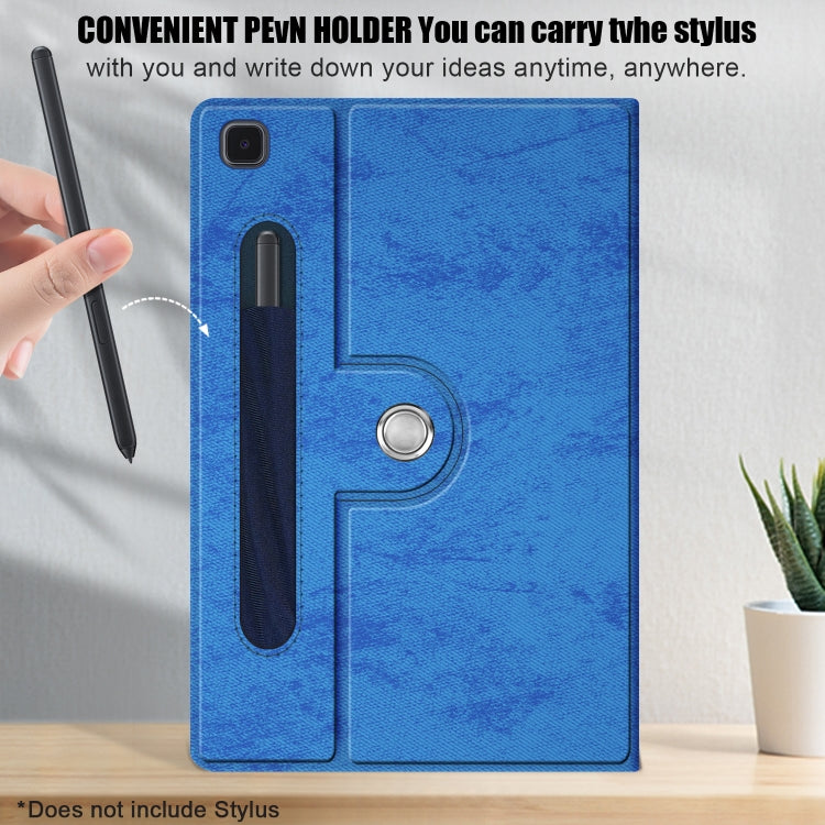 For Samsung Galaxy Tab A7 Lite  8.7 2021 T220 / T225 Solid Color 360 Degrees Rotation Tablet Leather Case with Holder
