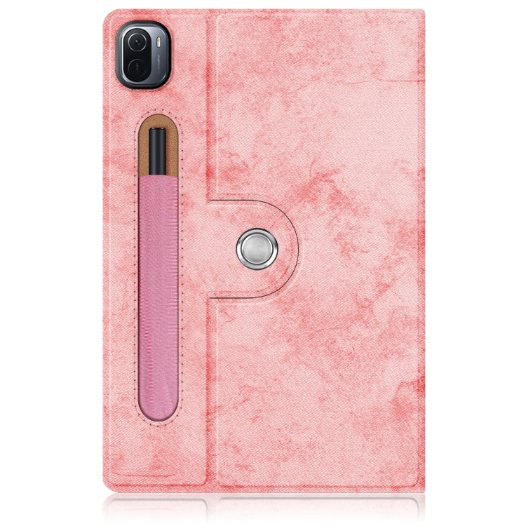 For Xiaomi Mi Pad 5 Pro 11 inch Solid Color 360 Degrees Rotation Tablet Leather Case with Holder