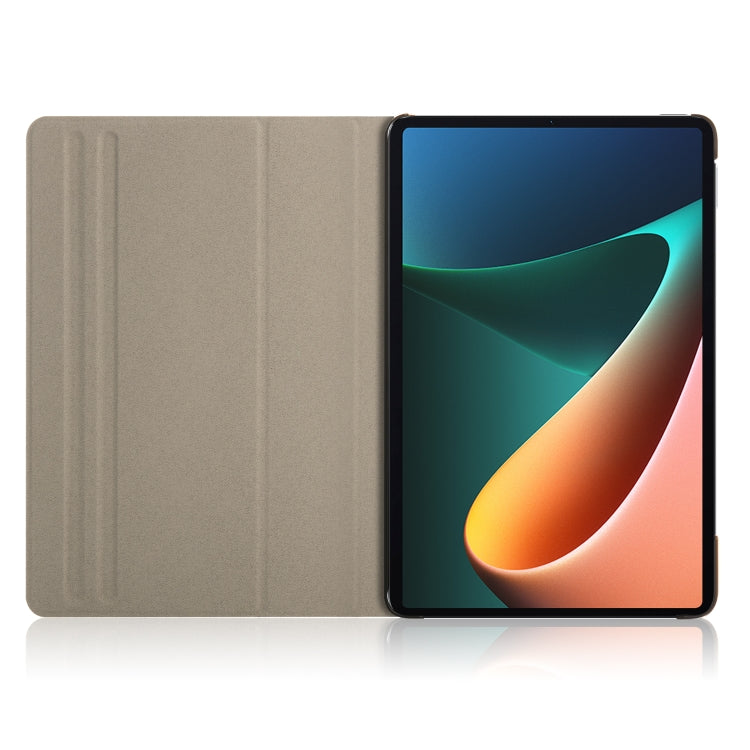 For Xiaomi Mi Pad 5 Pro 11 inch Solid Color 360 Degrees Rotation Tablet Leather Case with Holder