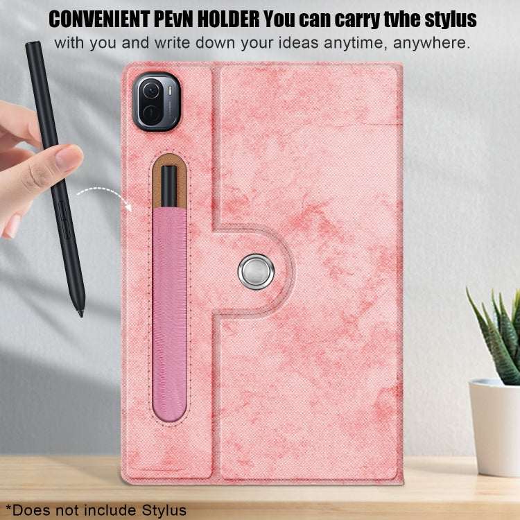 For Xiaomi Mi Pad 5 Pro 11 inch Solid Color 360 Degrees Rotation Tablet Leather Case with Holder