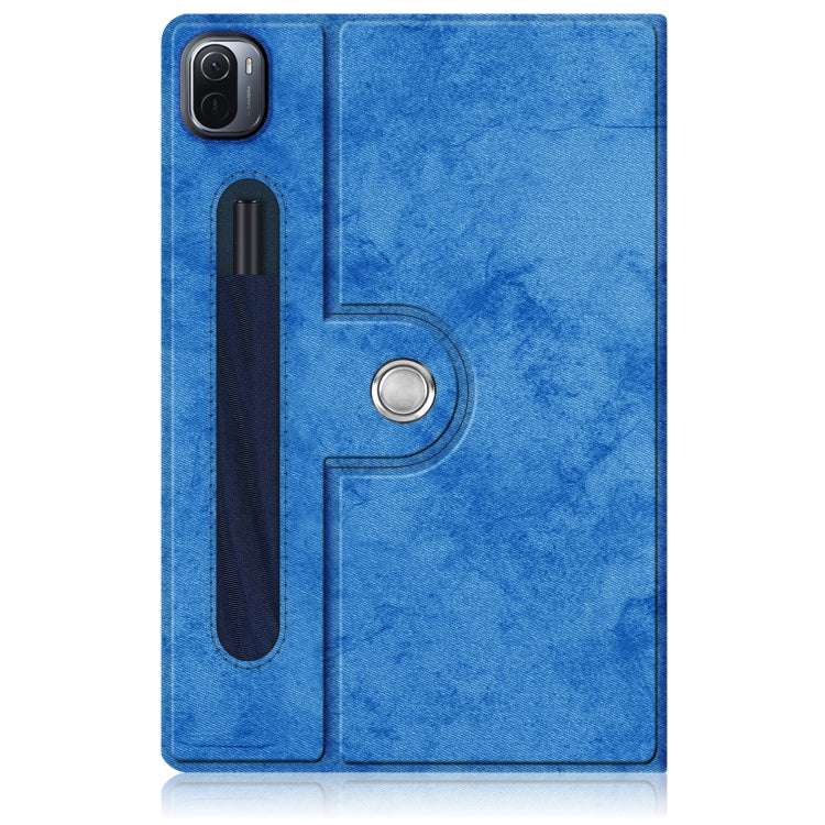For Xiaomi Mi Pad 5 Pro 11 inch Solid Color 360 Degrees Rotation Tablet Leather Case with Holder