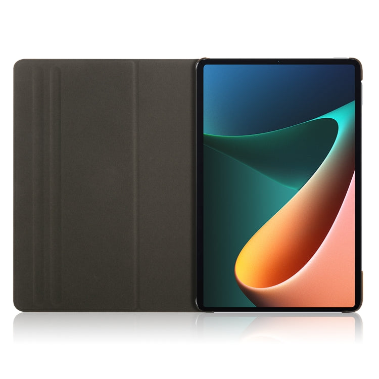 For Xiaomi Mi Pad 5 Pro 11 inch Solid Color 360 Degrees Rotation Tablet Leather Case with Holder