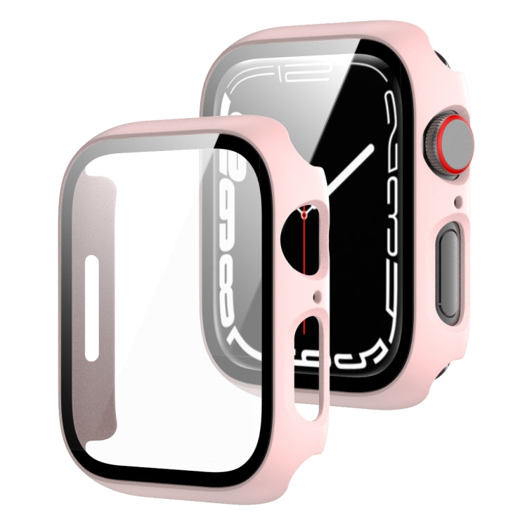 2 in 1 PC Frame + Tempered Glass Protector Case For Apple Watch Series 8 / 7 41mm