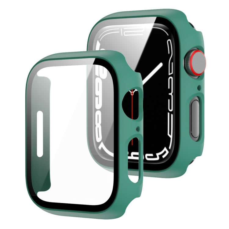 2 in 1 PC Frame + Tempered Glass Protector Case For Apple Watch Series 8 / 7 41mm