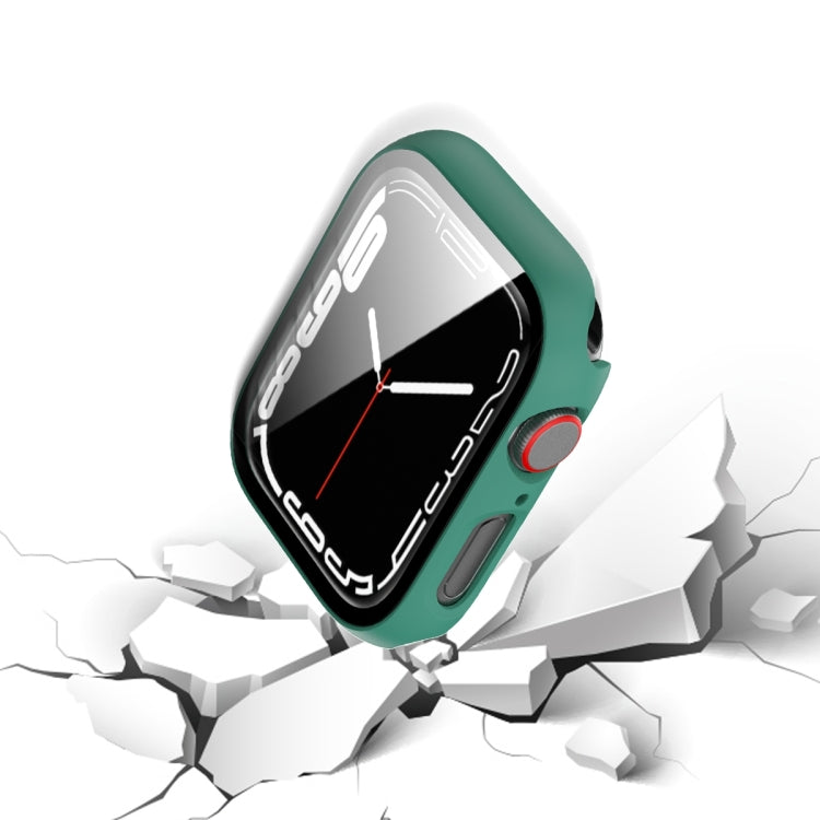 2 in 1 PC Frame + Tempered Glass Protector Case For Apple Watch Series 8 / 7 41mm