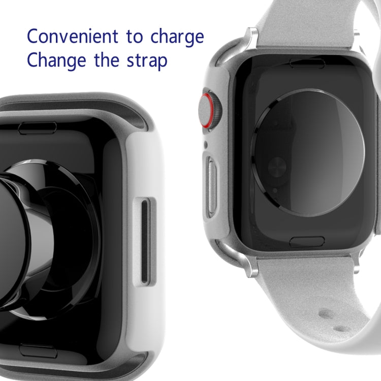 2 in 1 PC Frame + Tempered Glass Protector Case For Apple Watch Series 9 / 8 / 7 45mm