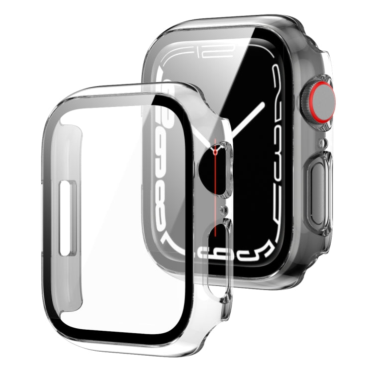 2 in 1 PC Frame + Tempered Glass Protector Case For Apple Watch Series 9 / 8 / 7 45mm
