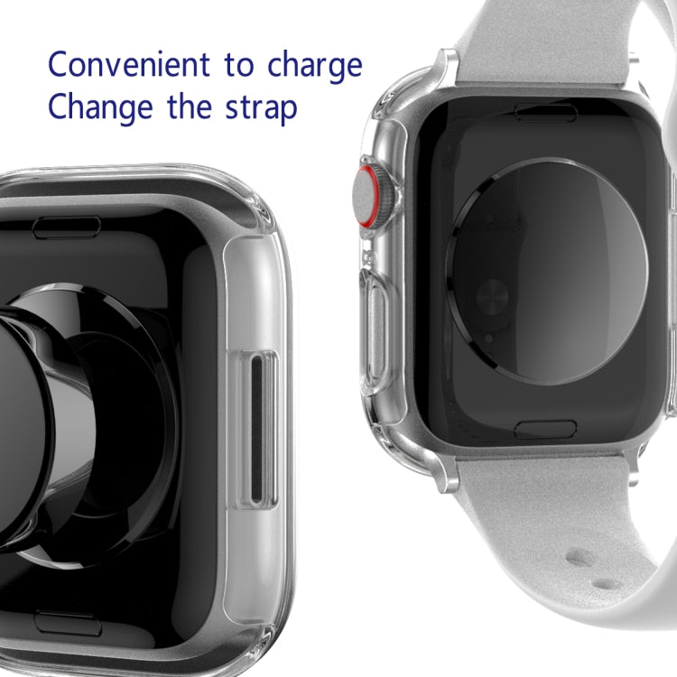 2 in 1 PC Frame + Tempered Glass Protector Case For Apple Watch Series 9 / 8 / 7 45mm