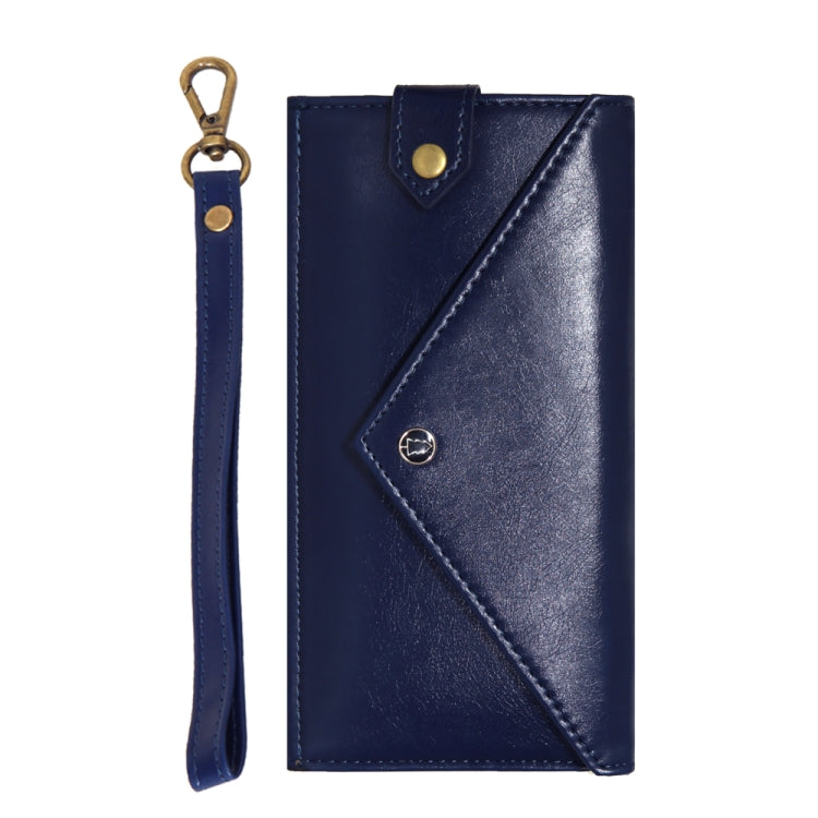 For 4.7 - 5.2 inch Phones Envelope Horizontal Flip PU Leather Case with Card Slots & Pen Slots & Holder & Wallet & Photo Frame & Shoulder Strap
