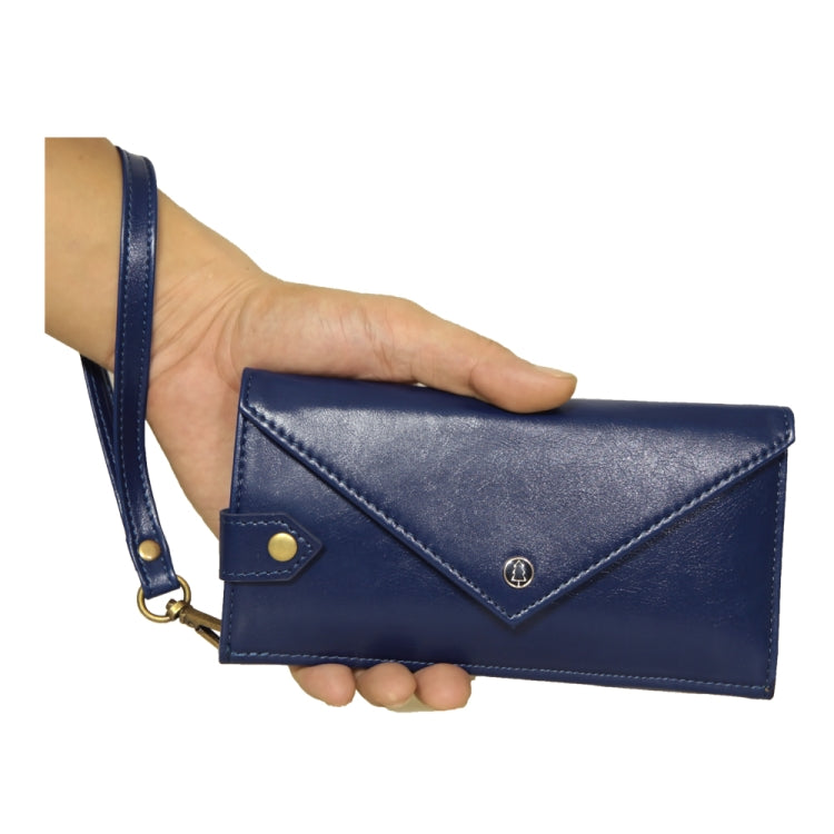 For 4.7 - 5.2 inch Phones Envelope Horizontal Flip PU Leather Case with Card Slots & Pen Slots & Holder & Wallet & Photo Frame & Shoulder Strap