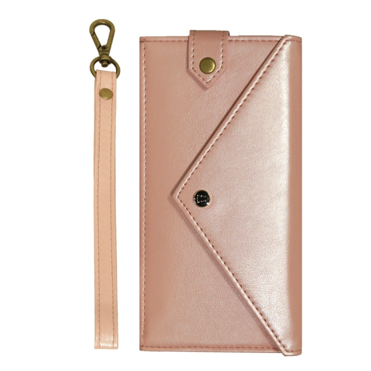 For 4.7 - 5.2 inch Phones Envelope Horizontal Flip PU Leather Case with Card Slots & Pen Slots & Holder & Wallet & Photo Frame & Shoulder Strap