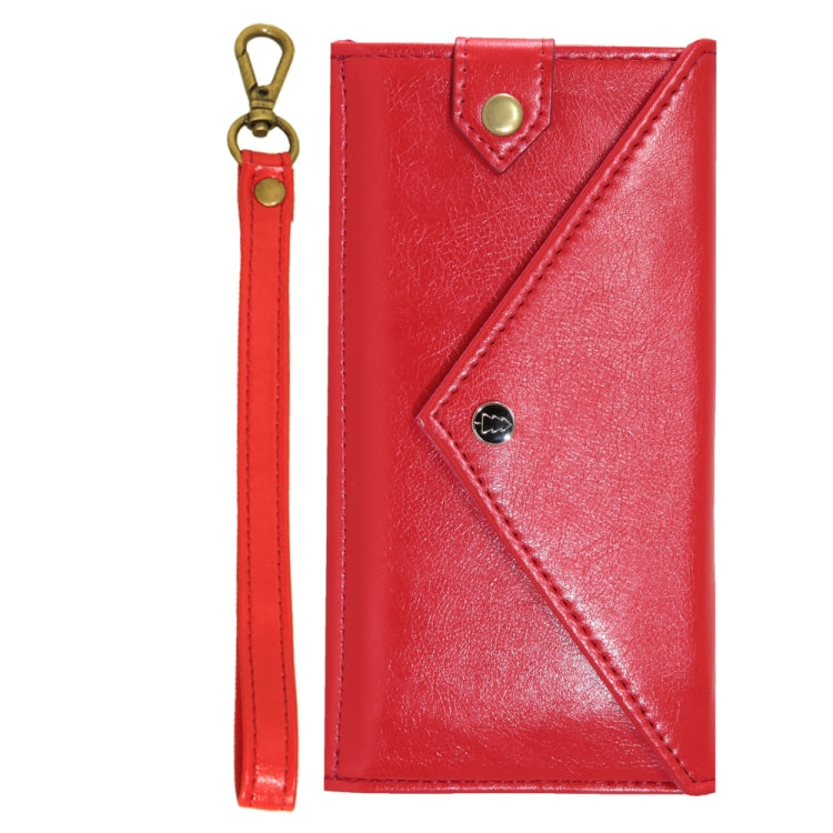 For 5.5 inch - 6.5 inch  Phones Envelope Horizontal Flip PU Leather Case with Card Slots & Pen Slots & Holder & Wallet & Photo Frame & Shoulder Strap