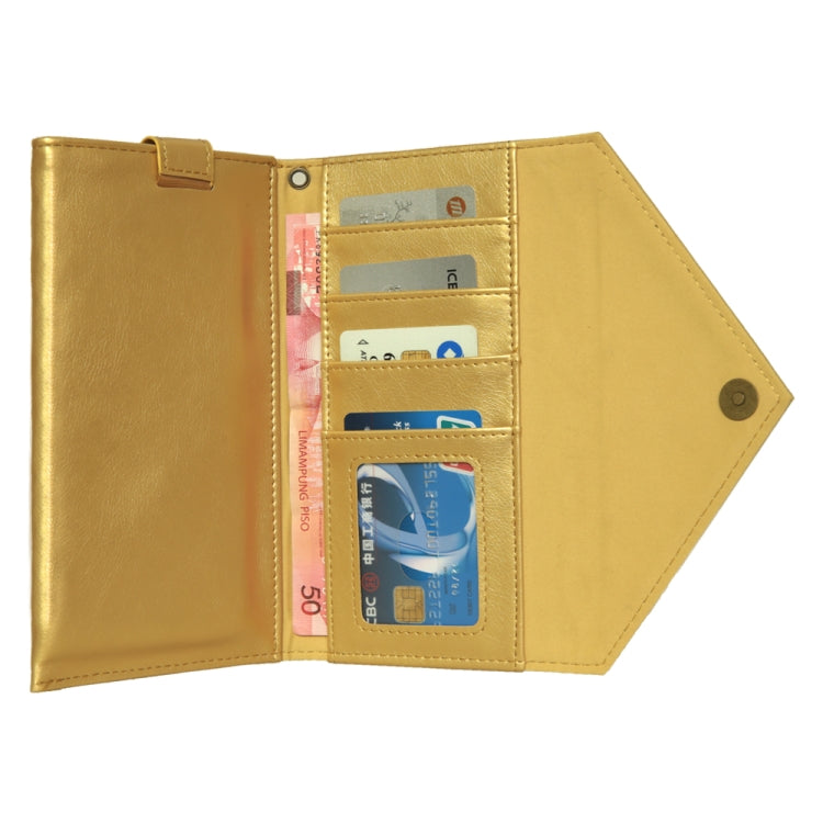 For 5.5 inch - 6.5 inch  Phones Envelope Horizontal Flip PU Leather Case with Card Slots & Pen Slots & Holder & Wallet & Photo Frame & Shoulder Strap