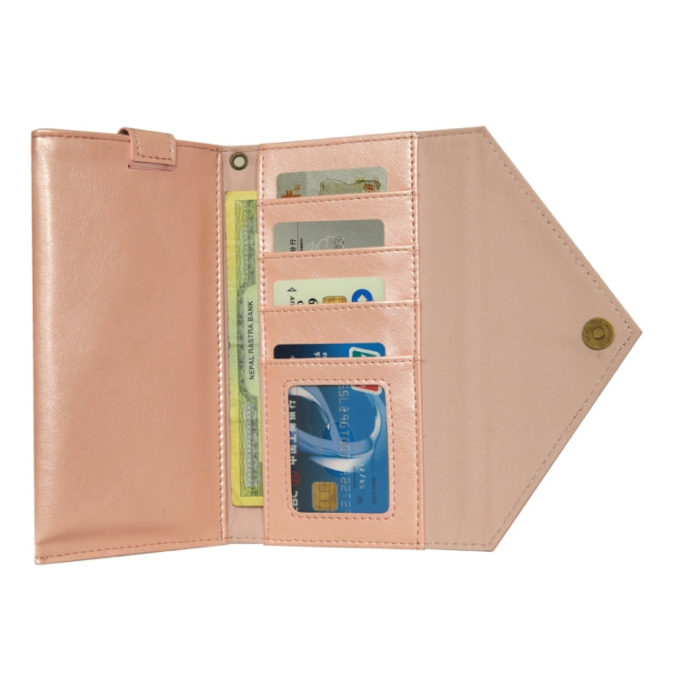 For 5.5 inch - 6.5 inch  Phones Envelope Horizontal Flip PU Leather Case with Card Slots & Pen Slots & Holder & Wallet & Photo Frame & Shoulder Strap