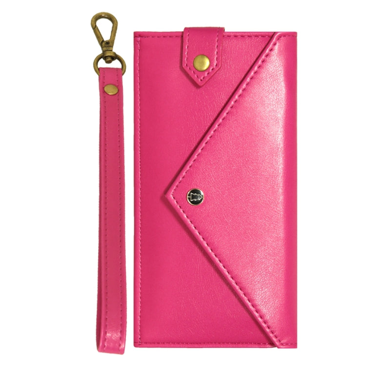 For 5.5 inch - 6.5 inch  Phones Envelope Horizontal Flip PU Leather Case with Card Slots & Pen Slots & Holder & Wallet & Photo Frame & Shoulder Strap
